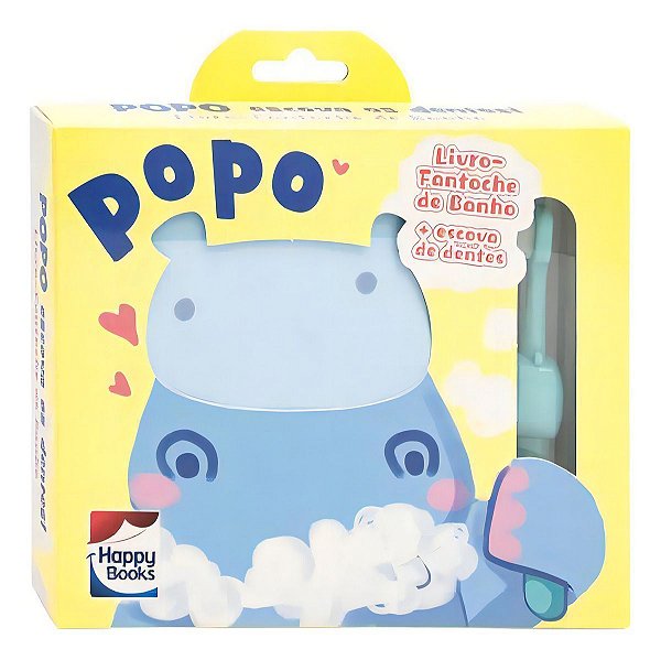 Livro-fantoche De Banho: Popo Escova Os Dentes! (Amarelo)
