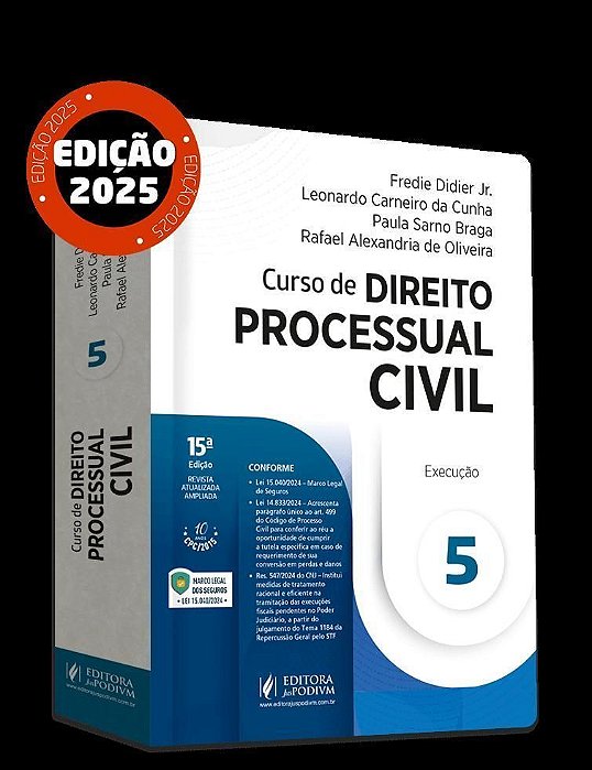 Curso De Direito Processual Civil - V.5 - Execução - (04ED/2025)