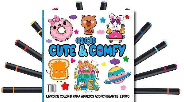 Cute & Comfy - Coloring Book For Adults - Edição 1 - Bold Easy