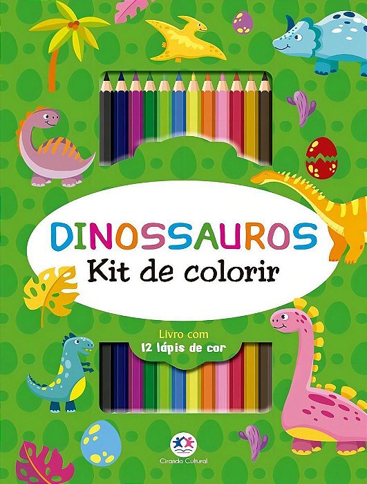 Dinossauros - Kit de Colorir