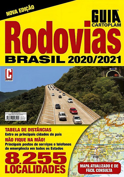 Guia Cartoplam - Mapa Rodovias Brasil- 08Ed/20
