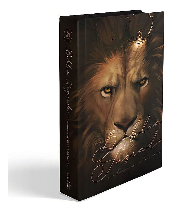 Bíblia Arc Leão Rei - Letra Gigante - Com Harpa Avivada e Corinhos