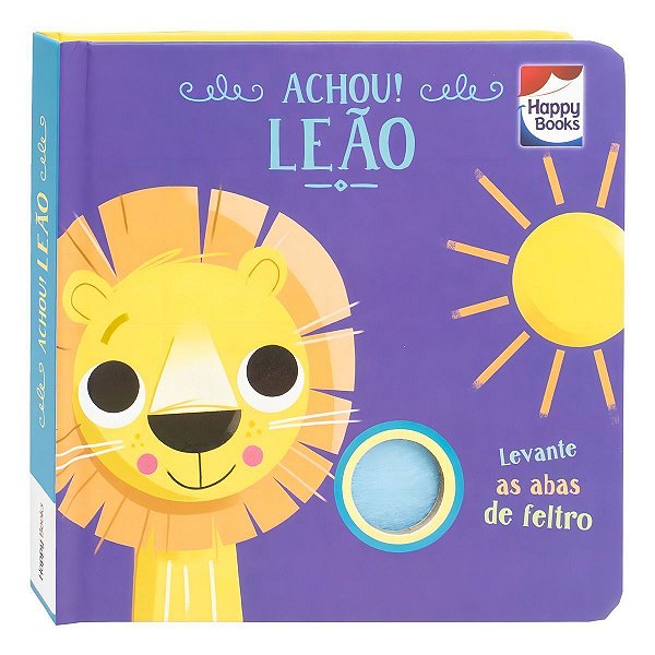 Esconde-Esconde Com Feltros - Achou! Leão