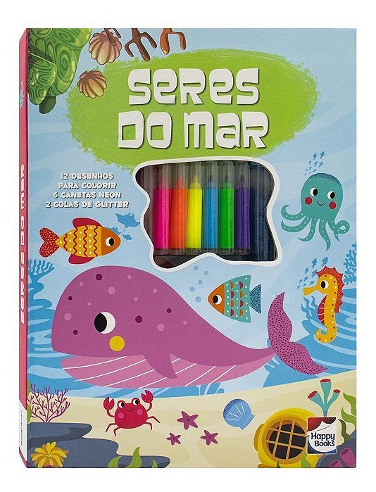 Meu Adorável Superkit de Colorir - Seres do Mar