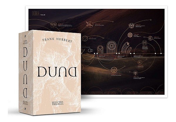 Box Duna: Segunda Trilogia + Pôster Cronologia Duna