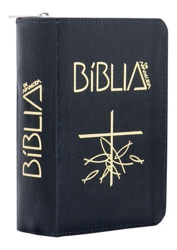 Bíblia de Aparecida - Bolso - Zíper Preta