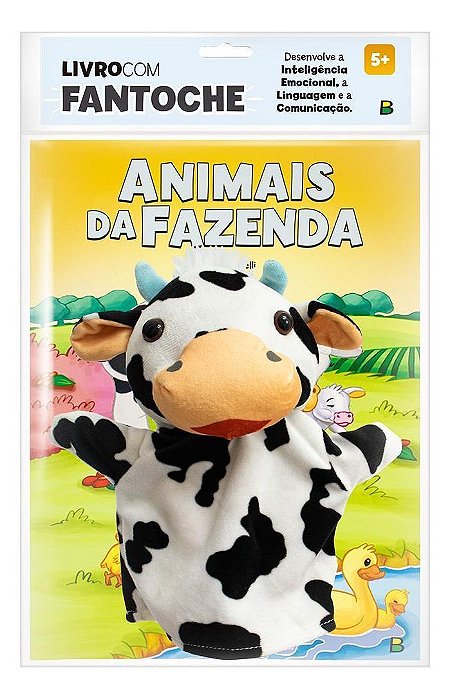 Livro Com Fantoche Animais Da Fazenda