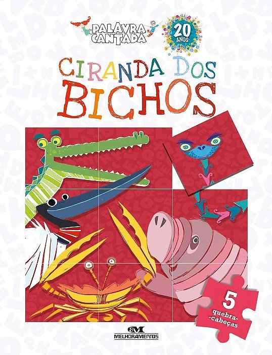 Ciranda Dos Bichos - Quebra-cabeças Com 6 Botões