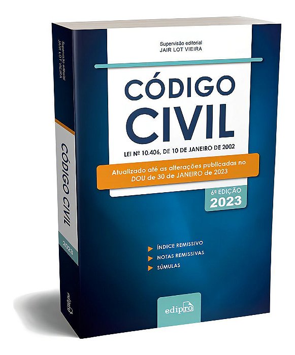 Código Civil 2023 - Lei Nº 10.406, de 10 de Janeiro de 2002