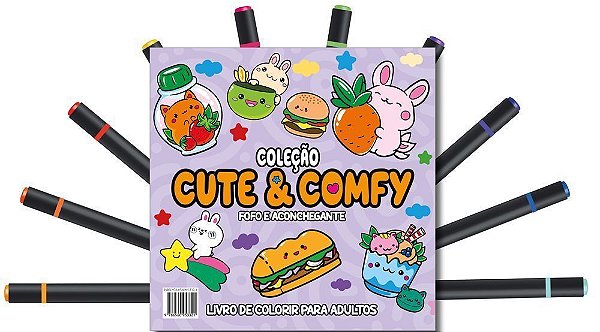 Cute & Comfy - Coloring Book For Adults - Fofo e Aconchegante