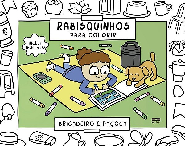 Rabisquinhos Para Colorir - Brigadeiro e Paçoca
