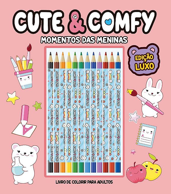Cute & Comfy Momentos Das Meninas - Edição De Luxo - 12 Lápis De Cor