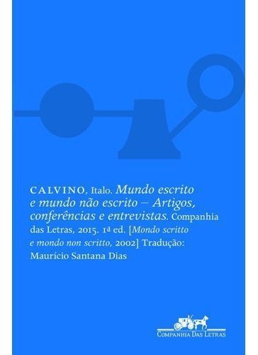 Mundo Escrito e Mundo Não Escrito