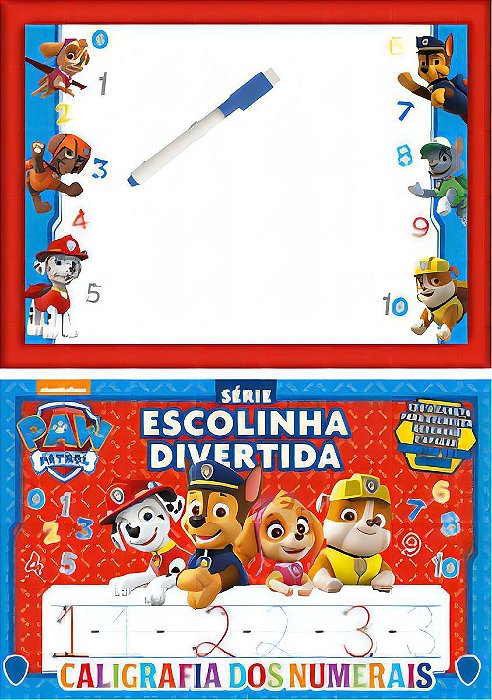 Série Escolinha Divertida - Patrulha Canina - Caligrafia dos Numerais