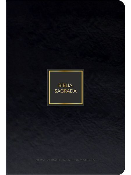 Bíblia Sagrada NVT - Luxo - Preta e Dourado