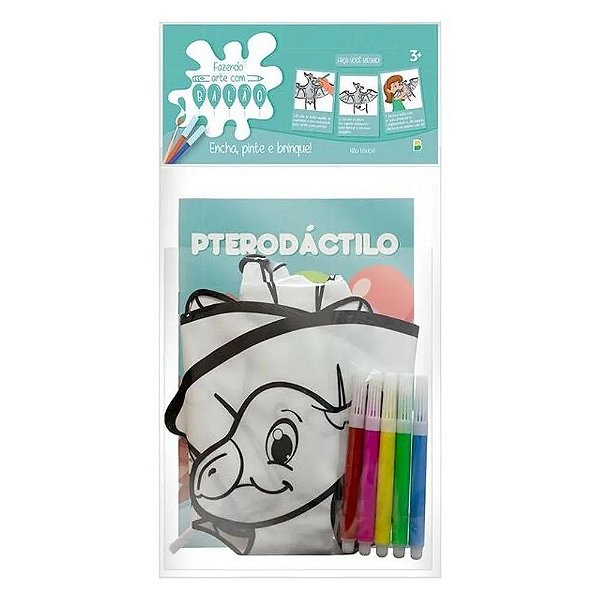Fazendo Arte Com Balão! - Atividades & Colorir: Pterodáctilo