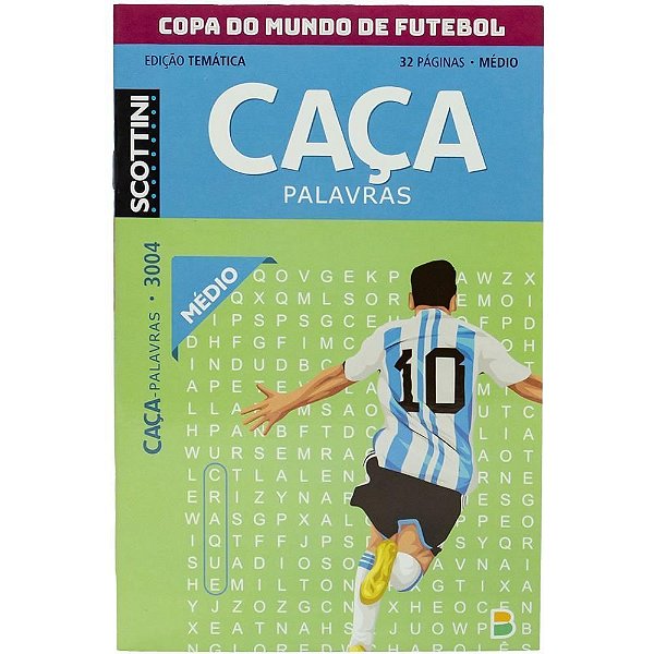 Scottini - Temático Caça-Palavras - Copa do Mundo - Vol. 3004