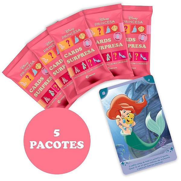 Kit Cards Princesas - Com 5 Pacotes