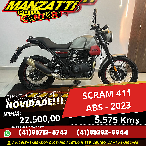 Moto Royal Enfield Scram 411cc Cinza 2023