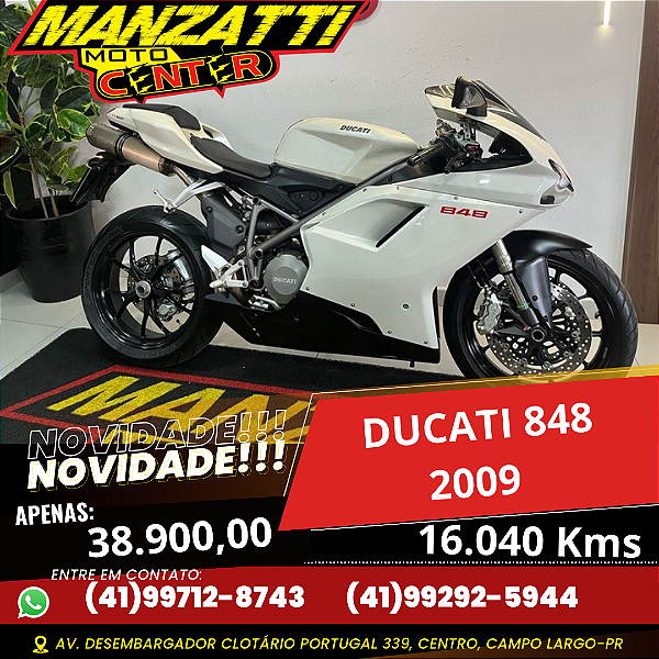 Moto Ducati Superbike 848 Branca 2009