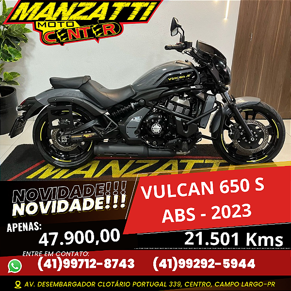 Moto Kawasaki Vulcan 650 S ABS Cinza 2023