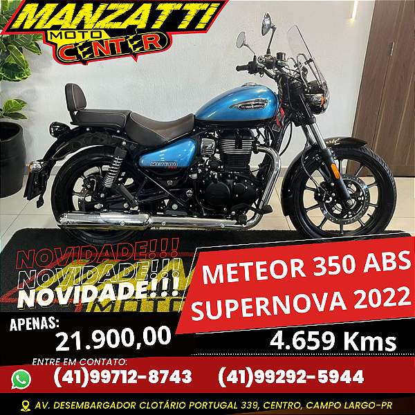 Moto Royal Enfield Meteor 350 Supernova ABS Azul 2022
