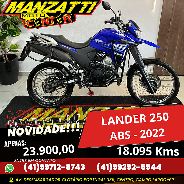Moto Yamaha XTZ 250 Lander ABS Azul 2022