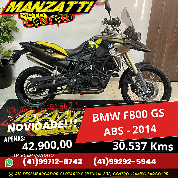 Moto BMW F800 GS ABS Marrom 2014