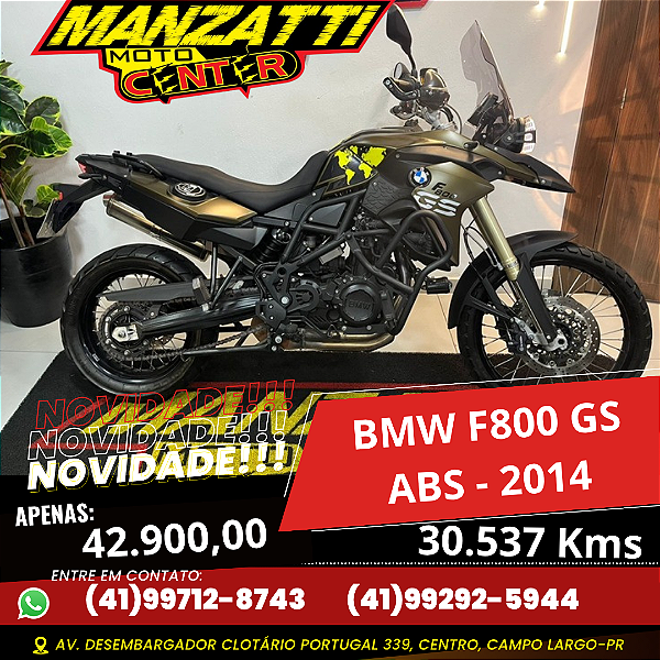 Moto BMW F800 GS ABS Marrom 2014