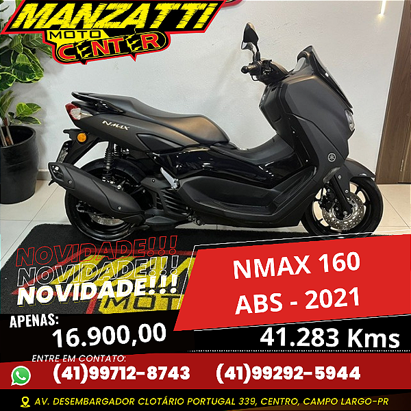 Moto Yamaha NMAX 160 ABS Preta 2021
