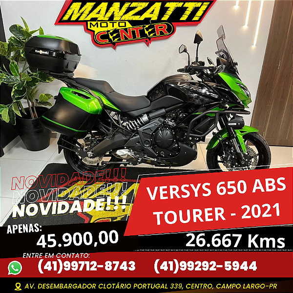 Moto Kawasaki Versys 650 ABS Tourer Verde 2021