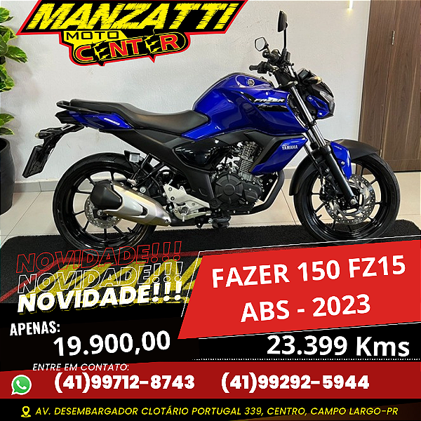 Moto Yamaha Fazer FZ15 ABS 150cc Azul 2023