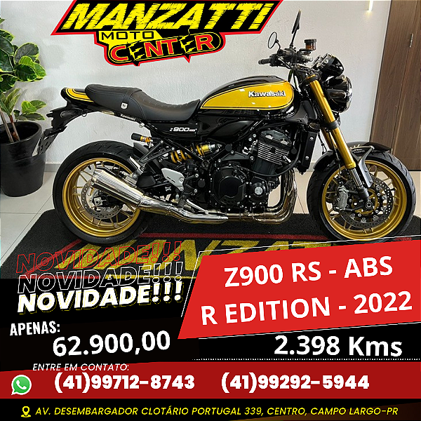 Moto Kawasaki Z900 RS R Edition ABS Preta 2022