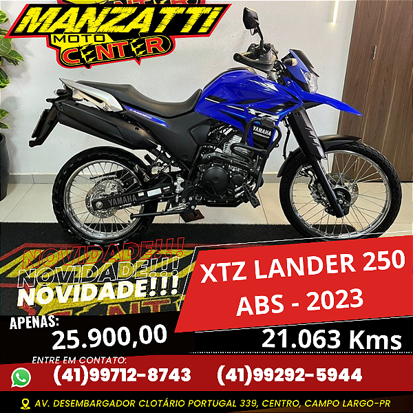 Moto Yamaha XTZ 250 Lander ABS Azul 2023