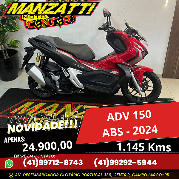 Moto Honda ADV 150 ABS Vermelha 2024