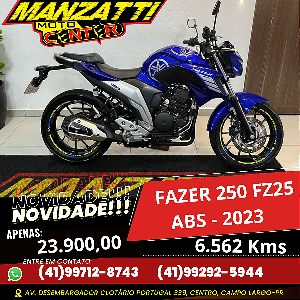 Moto Yamaha Fazer 250cc FZ25 ABS Azul 2023