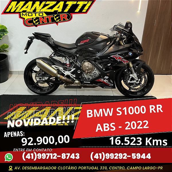 Moto BMW S1000 RR ABS Preta 2022