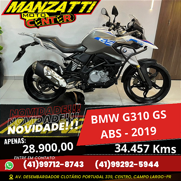 Moto BMW G310 GS ABS Branca 2019