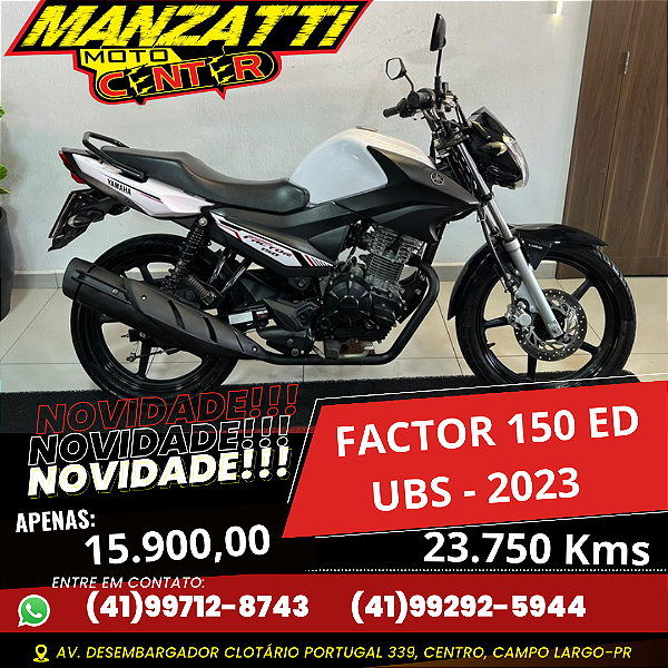 Moto Yamaha Factor 150 ED Branca 2023