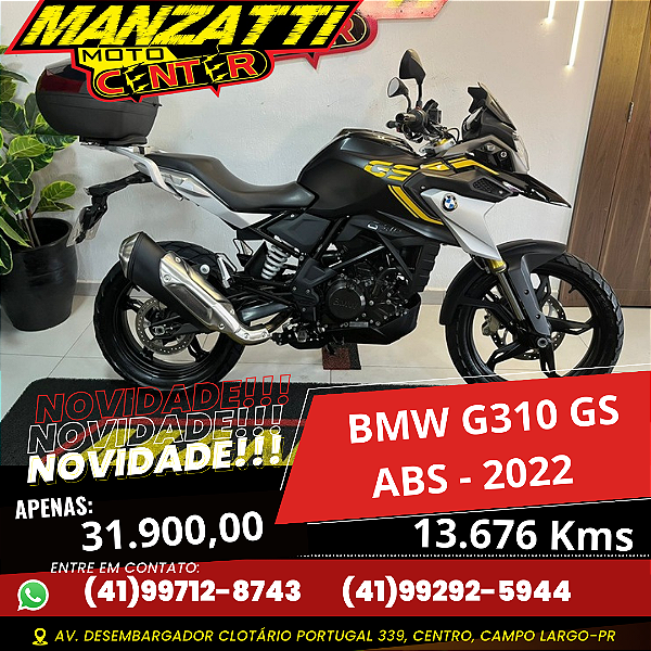 Moto BMW G310 GS ABS Preta 2022