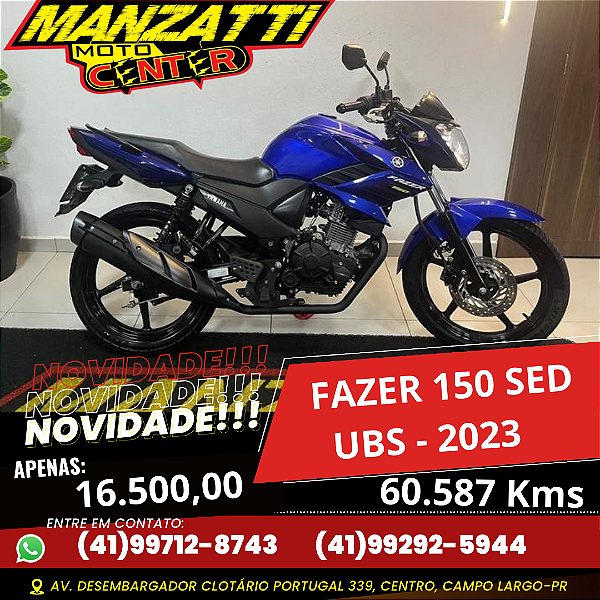 Moto Yamaha Fazer 150 SED Azul 2022