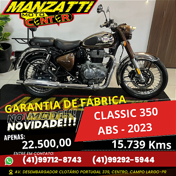 Moto Royal Enfield Classic 350 ABS Prata 2023 - Garantia de Fábrica
