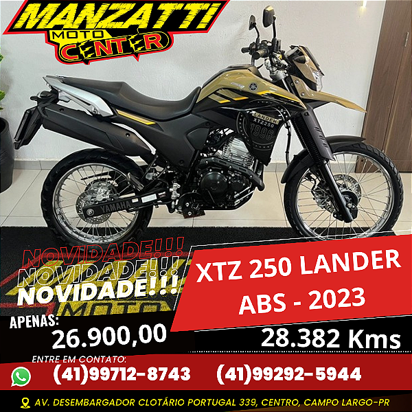 Moto Yamaha XTZ 250 Lander ABS Bege 2023