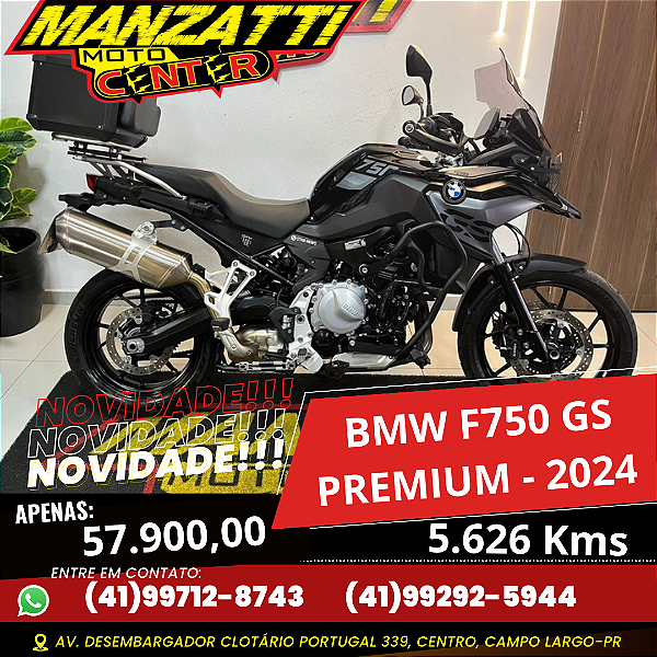 Moto BMW F750 GS Premium Triple Black 2024 - EQUIPADA