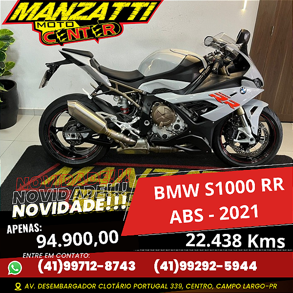 Moto BMW S1000 RR ABS Prata 2021