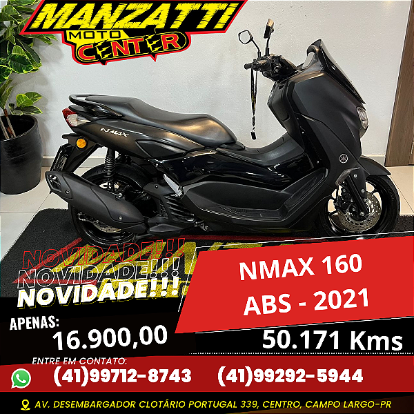Moto Yamaha NMAX 160 ABS Preta 2021