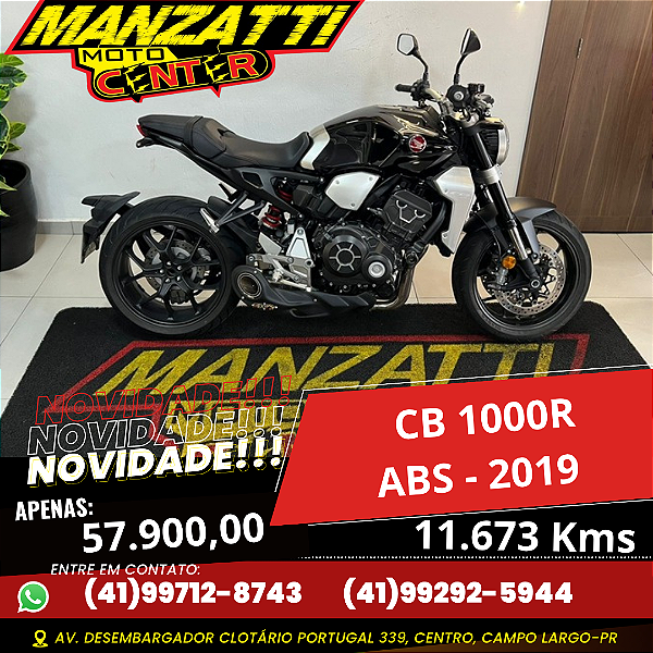 Moto Honda CB 1000R ABS Preta 2019