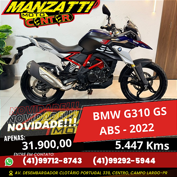 Moto BMW G310 GS ABS Azul 2022