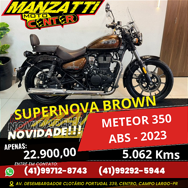 Moto Royal Enfield Meteor 350 Supernova Brown ABS Marrom 2023