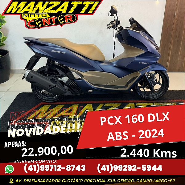 Moto Honda PCX 160 DLX ABS Azul 2024